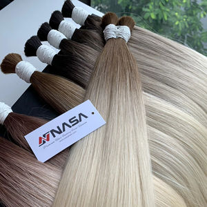 Extensiones de cabello humano vietnamita Remy 100% más vendidas, impresionante producto de belleza Rubio a granel para mujeres - Product Image 1