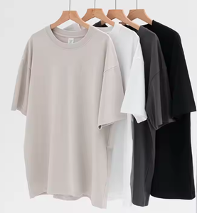 Camiseta de Punto con Estampado Gráfico Casual para Hombre, de Alta Calidad, 100% Algodón, Transpirable, Ecológica y Sostenible, con Hombros Caídos - Product Image 3