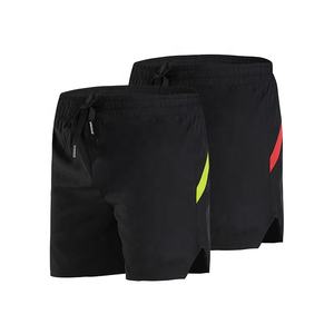 Cintura elástica Hombres Maratón Deportes Pantalones cortos Poliéster Correr Gimnasio Shorts DDP envío - Product Image 3