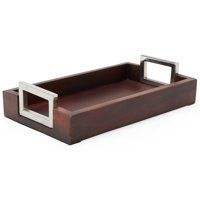 Bandeja rectangular de madera para servir en la cama, desayuno, diseño resistente, fácil manejo, accesorio duradero para servir comedor - Product Image 3