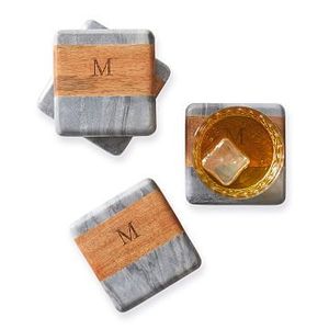 Posavasos de Madera y Mármol Moderno de Primera Calidad, Diseño Redondo Duradero de 400 mm de Diámetro para un Hogar Elegante - Product Image 5