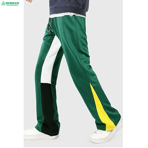 Behram International High Quality Canvas Flared Sweatpants 100% Cotton Custom Baggy Jogger Pant Panels Long Track Flare Pant - Product Image 6