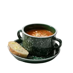 プレートセットとセラミックマグカップとボウルとキッチンセラミックプレートの暖かくて熱い食品用のシリアルマグカップ