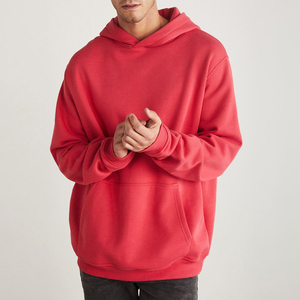 2025 sweats à capuche surdimensionnés épais goutte épaule plaine blanc personnalisé hommes sweats à capuche hiver haute qualité coton éponge français - Product Image 5