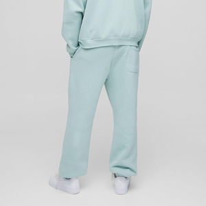 Pantalones de chándal lavados pesados estilo hip hop holgados hechos a medida, pantalones de hombre transpirables de Color sólido de pierna ancha - Product Image 3