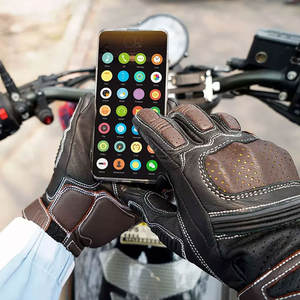 Nouveauté % Gants de moto en cuir de qualité supérieure Fabriqués sur mesure Respirants Protection UV Sports Unisexe Gants de moto - Product Image 4