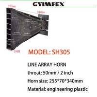 Vente en gros : Corne de tweeter carrée de 2 pouces, diffuseur de ligne acoustique en plastique, guide d'onde pour système Line Array