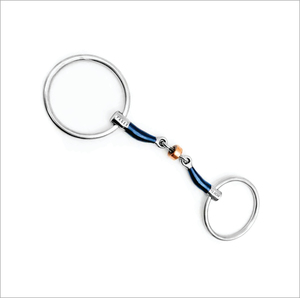 Nouvelle arrivée : mors à anneaux doubles articulés en cuivre pour cheval - Product Image 2