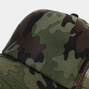 Sombreros de camionero de espuma de 5 paneles personalizados al por mayor para hombres gorras de malla de verano de alta calidad con impresión de logotipo personalizado - Product Image 2