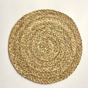 Tissé à la main écologique jonc de mer fleur napperon vaisselle décoration de fête Style américain en gros du Vietnam - Product Image 3