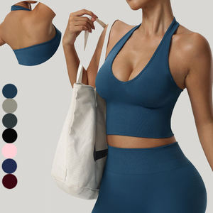 Vitalform สปอร์ตบราไร้รอยต่อสำหรับผู้หญิง, สปอร์ตบรายืดหยุ่นแบบถักสำหรับฝึกซ้อมและไลฟ์สไตล์ - Product Image 1