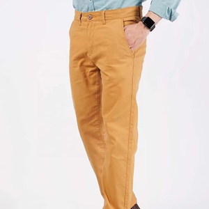 กางเกงหลายสีทึบกางเกงผู้ชายทรงตรงกางเกงธุรกิจลำลองทรงสลิมฟิตกางเกงผ้าชิโนออกแบบได้ตามต้องการ - Product Image 4