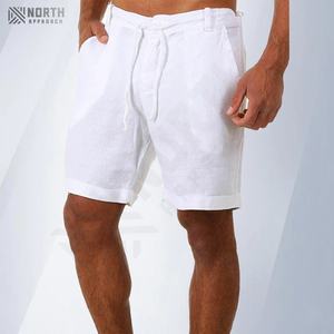 Nouveaux shorts décontractés amples pour hommes, en toile imprimée, à séchage rapide, avec cordon de serrage, pour la gym, la musculation, le fitness en extérieur et la plage - Product Image 3