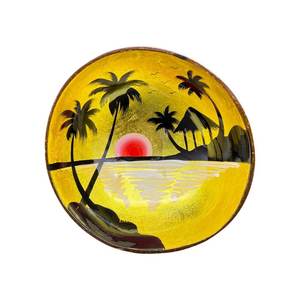 Bols de noix de coco laqués colorés de haute qualité produit de motif décoratif créatif du Vietnam - Product Image 3