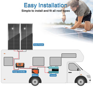 Panneau solaire monocristallin rigide Rvpozwer de qualité A, 100 W, demi-cellule, 22 % d'efficacité, garantie 25 ans, en stock, prix d'usine, vente chaude - Product Image 6