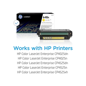 Cartouche de toner HP originale pour imprimante LaserJet 648A Jaune Modèle CE262A CE285A Toners pour imprimantes LaserJet - Product Image 4