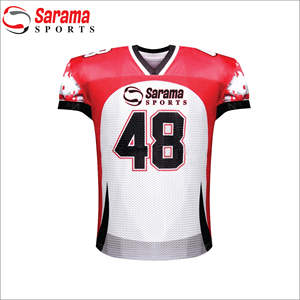 High Quality Customized American <b>Football</b> Uniform Latest Design Short Sleeves Sports Wear XL Tops Sublimation <b>Football</b> Jerseys - Product Image 1