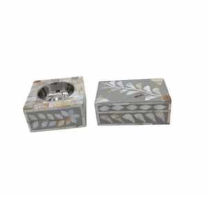 Quemador de Incienso de Madera Hecho a Mano con Incrustaciones de Madreperla y Hueso, el Mejor Regalo de Navidad, Otros Portavelas, Faroles y Frascos - Product Image 1