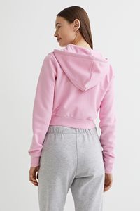 Custom Logo <b>Cropped</b> <b>Zip</b> <b>up</b> Hoodies Women Casual Detailed Cotton Hoodies for Daily Outfit Streetwear Crop Top Hoodie Sweatshirts - Product Image 4