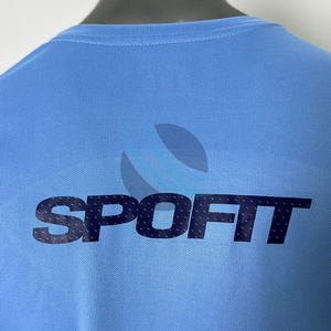 เสื้อยืดซับลิเมชั่นคุณภาพสูงขายดีสำหรับเด็กผู้ชายและผู้ใหญ่ น้ำหนักเบา ระบายอากาศได้ดี เสื้อยืดผู้ชาย พิมพ์โลโก้ตามสั่ง - Product Image 6