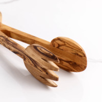 Olijfhouten tangen 28,5 cm lang |   Tunisische keukengerei |   Private Label Verpakkingen