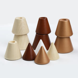 Set di Decorazioni Natalizie Fai-da-Te in Legno Artigianale Colorato a Più Strati - Product Image 2