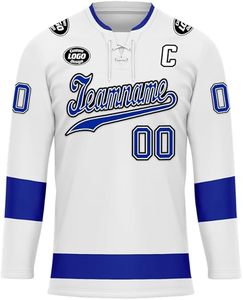 Maillot de hockey personnalisé, fournisseur aux États-Unis, au Royaume-Uni et en Europe, maillot de hockey pour match et entraînement, coupe et design personnalisés - Product Image 2