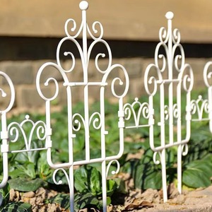 40*22cm Clôture de jardinage en plastique de style européen Clôture décorative de jardin pastoral <span class=keywords><strong>extérieur</strong></span> PPimitation Fer <span class=keywords><strong>Balcon</strong></span> Clôture de cour - Product Image 5