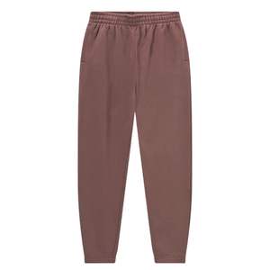 Pantalon de survêtement collectif marron ardoise pour hommes coupe décontractée 80% coton Texture brossée doux pantalon de confort décontracté lourd - Product Image 6