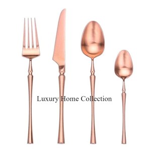 Ensemble de couverts en métal Look Royal avec couleur or et argent brillant poli aspect attrayant cuillère fourchette et couteau à beurre ensemble argenterie - Product Image 5