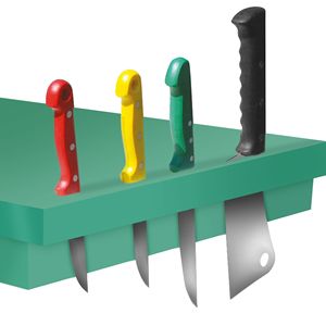 Portacuchillos para Tablas de Cortar - 700 mm - Verde - Product Image 3