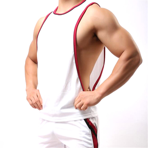 Camisetas sin mangas de algodón 100% de calidad superior con diseño de logotipo personalizado, camisetas sin mangas deportivas de secado rápido para hombre de talla grande, camisetas sin mangas OEM personalizadas - Product Image 2