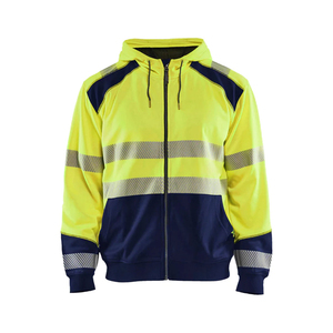 High Quality Orange Fleece Reflective Outdoor Safety Pullover <b>Hoodies</b> Custom Quick Dry Safety Construction <b>Hoodies</b> - Product Image 1