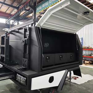 Promotion : Capote et plateau de benne en aluminium sur mesure pour <span class=keywords><strong>Toyota</strong></span> <span class=keywords><strong>Hilux</strong></span> Ranger avec barres de toit et tiroir intégré - Product Image 4