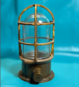 Support fait main haute qualité lampe bateau laiton poste lumière électrique - Product Image 1