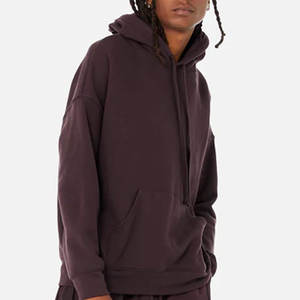 Sweat à capuche à manches longues pour hommes broderie automne et hiver poche ample couleur gris sweat à capuche sweats - Product Image 5