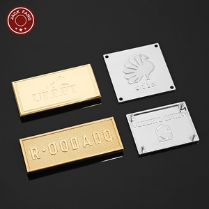Bag <b>Gold</b> metal tag Abaya Scarf Shoes Custom Brand logo Metal Label Personalised custom metal logo for handbags <b>Clothes</b> - Product Image 4