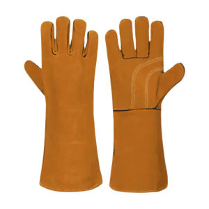 Gants de sécurité industrielle en cuir de vachette fendu pour le soudage au hockey Lutte contre les incendies-Gants de soudage résistants aux étincelles et à la chaleur - Product Image 5