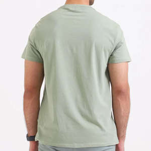 Venta al por mayor 100% algodón hombres camiseta logotipo personalizado peso pesado liso Jersey estilo Hip Hop patrón sólido - Product Image 2