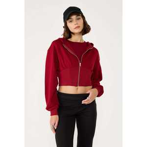 Sudadera con capucha y cremallera, estilo diario, 100% poliéster - Product Image 1