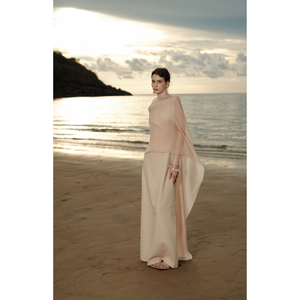 2024 nouveau Design dos nu robe à deux bretelles pour les femmes dos fendu et fermeture éclair vêtements d'été MARGOT dos ouvert robe 61% rayonne 39% coton - Product Image 1