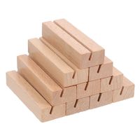 Présentoir de cartes de visite et porte-menus en bois de santal poli, format A4, A5, A6, couleur naturelle, personnalisable, pour bureau