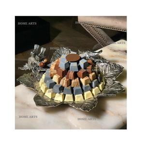 Cuenco de aluminio hecho a mano para chocolate, diseño fantástico, color plateado, cuenco para postres y aperitivos a un precio asequible - Product Image 1