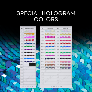 Ruban à paillettes de couleurs holographiques spéciales (plus de 35 options) pour broderie multi-têtes à grande vitesse |   1,5 mm 18 mm |   paillettes - Product Image 3