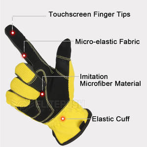 Gants d'assemblage en nitrile de qualité supérieure Gants de travail en cuir grain imperméables légers au meilleur prix pour un travail en sécurité - Product Image 3