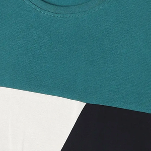 T-shirt Homme Personnalisé Coupe Droite en Coton Tricoté / Fibre de Bambou Épaisse avec Logo Imprimé Épaules Tombantes Décontracté à Carreaux en Tissu Peigné - Product Image 6