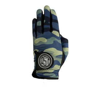 Logo personnalisé élevé coutures renforcées en peau de mouton cuir suédé évacuation de l'humidité gants de golf durables conception sublimée sports - Product Image 2