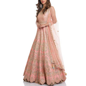 Best Selling <b>3</b>-<b>Piece</b> Silk Chiffon Salwar Kameez Wedding <b>Suits</b> & Party Wear Dresses by Pakistani Designers - Product Image 3