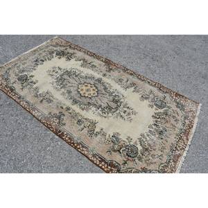 Tapis Vintage en Laine et Polyester Turc 37X68 pieds Classique Rectangle Patchwork Design Fait Main Support en Latex pour le Salon - Product Image 2