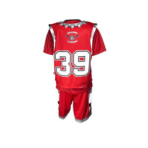 ชุดลาครอสแบบสั่งตัดพิเศษ ผ้าตาข่ายโพลีเอสเตอร์ 100% ระบายอากาศได้ดี ป้องกันแบคทีเรีย พร้อมเสื้อและกางเกงขาสั้นสำหรับทีม - Product Image 2